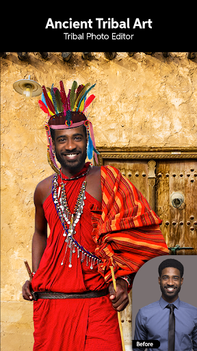 Tribal photo suit app