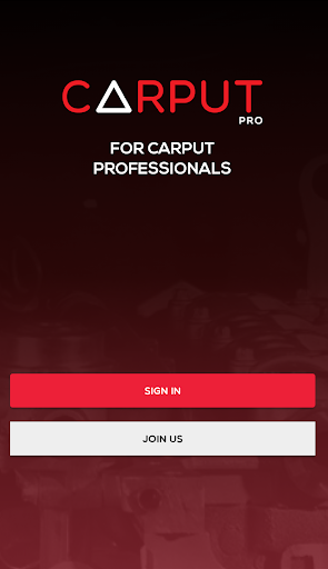 Android application CARPUT (for roadside professio screenshort