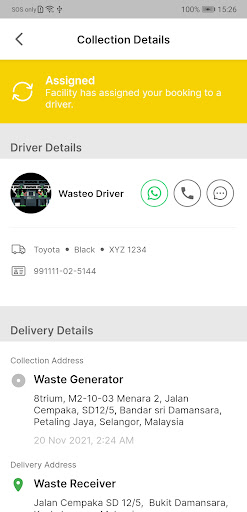 Wasteo Client Screen 3