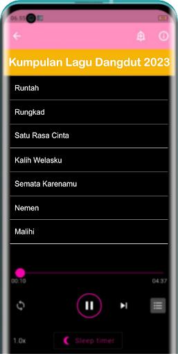 Android application Kumpulan Lagu Dangdut 2024 screenshort