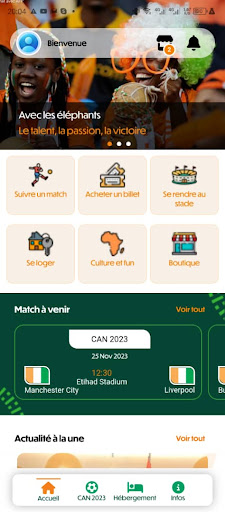 Android application AkwabaCI screenshort