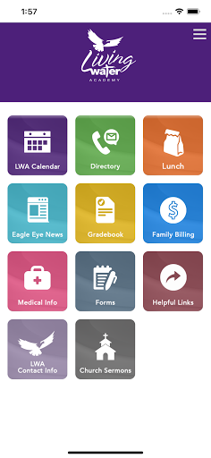 Android application Living Water Academy screenshort