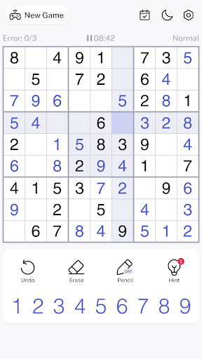 Sudoku screenshot 1