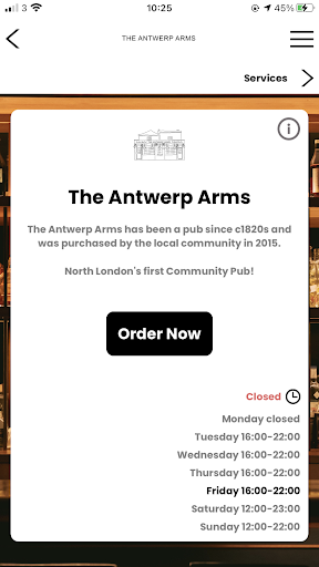 The Antwerp Arms Screen 2