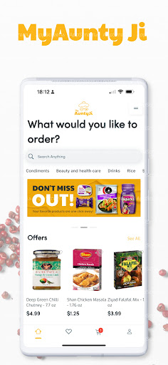 Android application MyAuntyJi screenshort