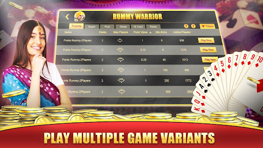 Rummy Warrior - Play Online screenshots 2