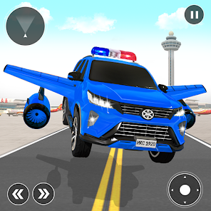 Flying Prado Car Robot Game screenshots 1