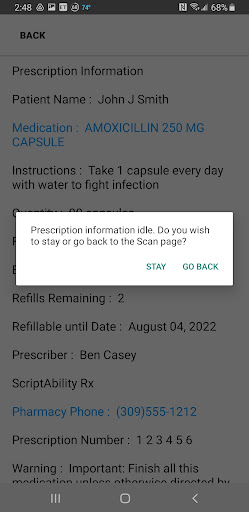 ScripTalk Mobile Screen 3