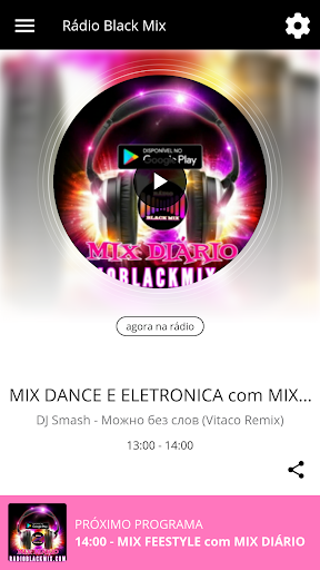 Android application Rádio Black Mix screenshort