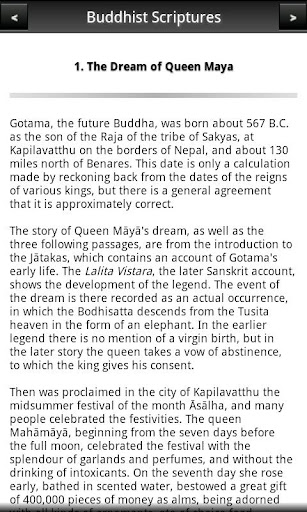 Buddhist Scriptures Screen 3