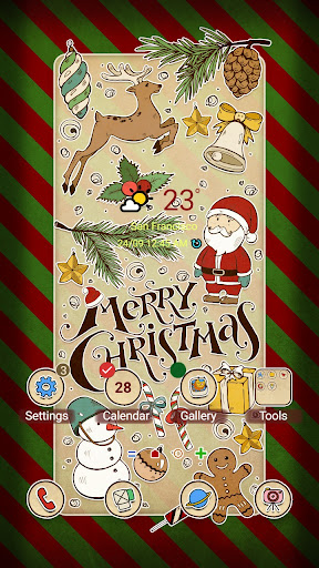 Android application Cute Christmas Card- Wallpaper screenshort