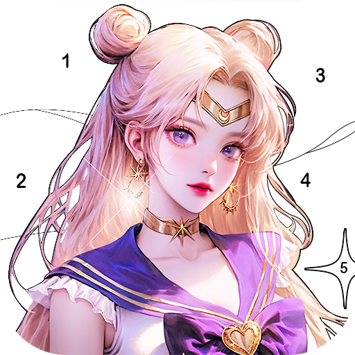 Anime Cosplay Coloring Pages for PC / Mac / Windows 11,10,8,7 Free