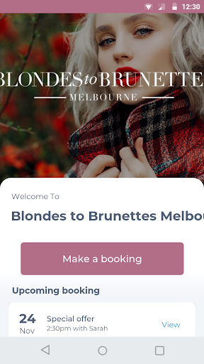 Android application Blondes to Brunettes Melbourne screenshort