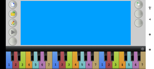 Android application Virtual Piano screenshort