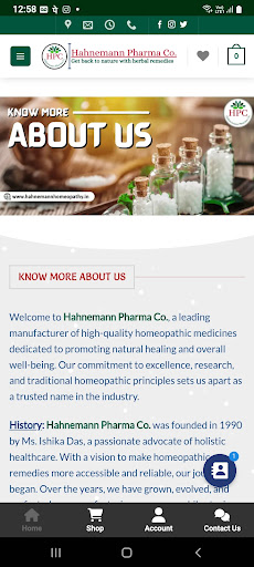 Android application Hahnemann Pharma Co. screenshort