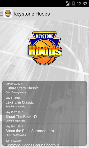 Android application Keystone Hoops Group screenshort