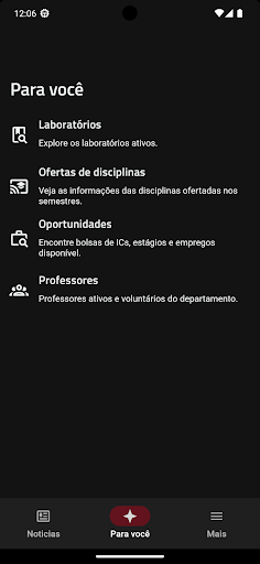 DCC/UFMG App Screen 2