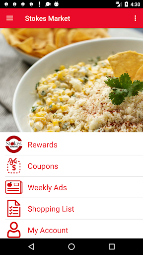 Android application Stokes Market screenshort