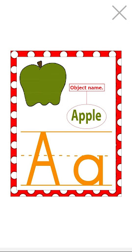 Android application Learning ABC screenshort