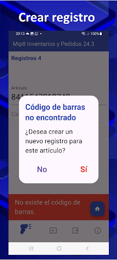 Mip8 Inventarios y pedidos. Screen 2