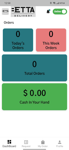Betta Delivery Screen 2