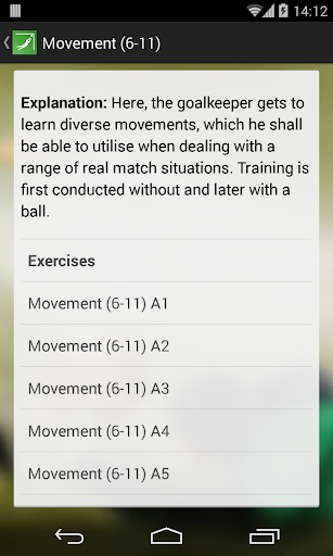 Goalkeeper Training Screen 3