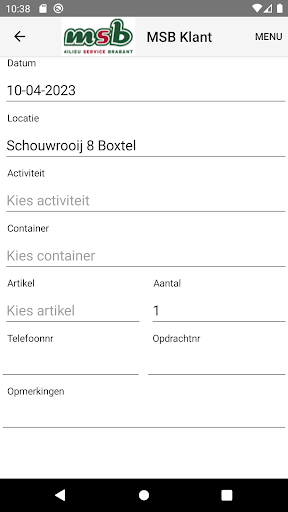 MSB Klant Screen 3
