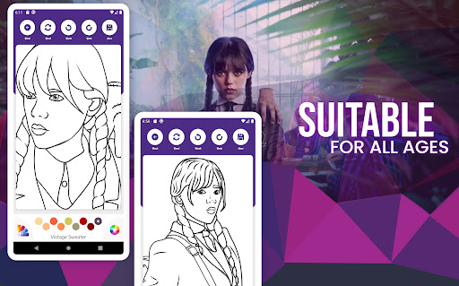 Wednesday Addams Coloring Book