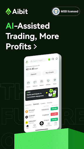 Android application Aibit: Buy Bitcoin & Crypto screenshort