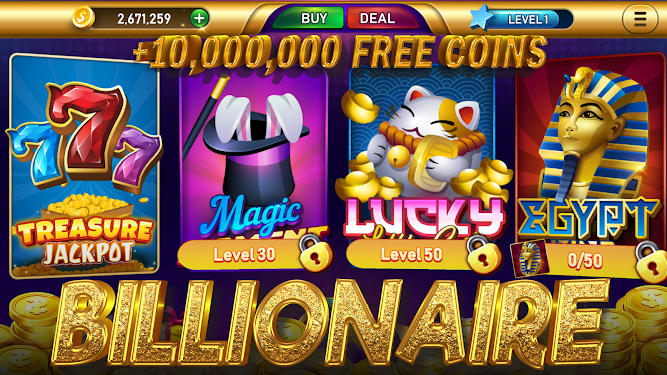 #1. Treasure Jackpot: Casino Slots (Android) By: Rohan Creative