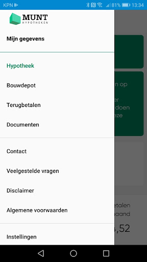 Android application Munt Hypotheken screenshort