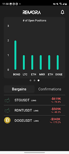 Android application REMORA: Crypto Whale Alerts screenshort