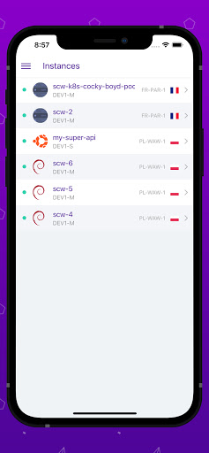 Scaleway Manager Screen 3