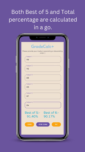GradeCalc+ Screen 2