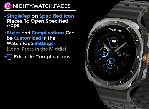 Night ver 78 - watch face screenshot 5