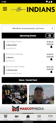 Seminole Athletics Screen 2