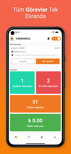 Yemekbul.com: Kurye Screen 2