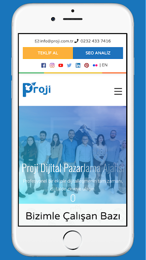 Android application Proji Dijital Pazarlama Ajansı screenshort