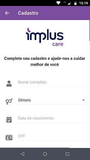 Implus Care Monitor Screen 3