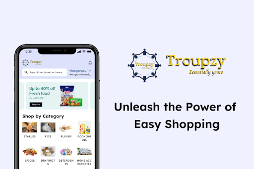 Android application Troupzy screenshort