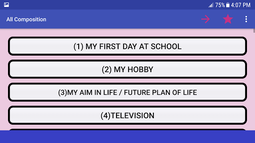 All composition collection. Screen 3