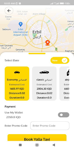 Yalla taxi Screen 2