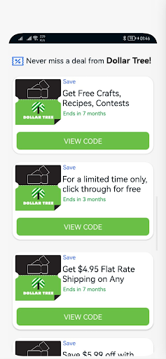 Dollar Tree Coupon Code