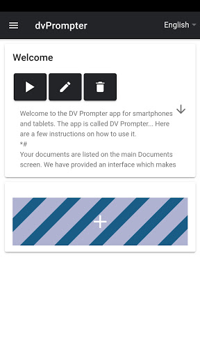 dvPrompter Plus Screen 3
