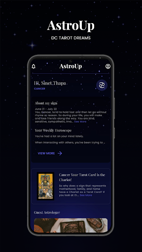 Android application DCTD AstroUp screenshort
