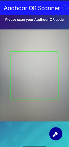 Aadhaar QR Scanner Screen 3