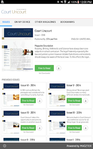 Android application Court Uncourt screenshort