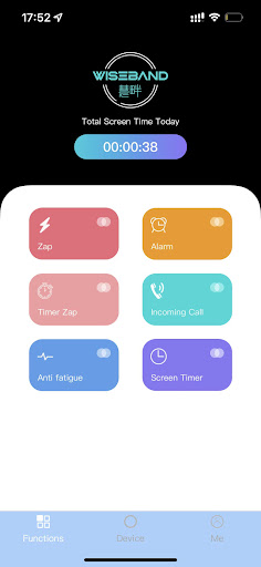 Android application wiseband screenshort