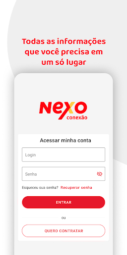 Android application Nexo Conexão screenshort