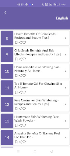 Glowing skin tips Screen 2